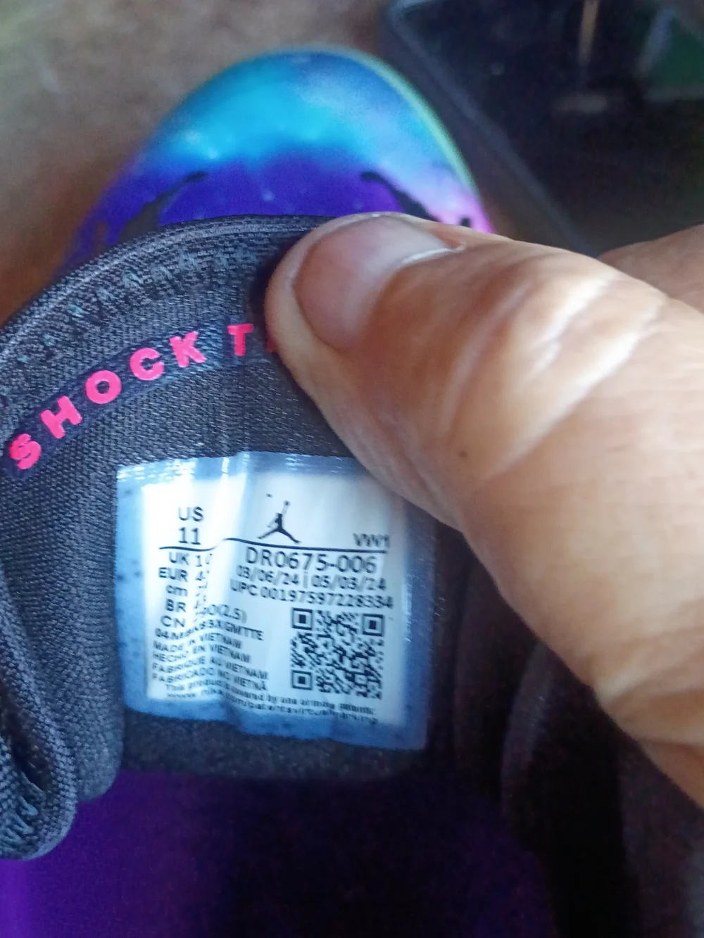 Nike colorful galaxy